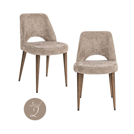 Scaun dining Richmond Delphine lovely natur, ignifug (set 2 buc.)