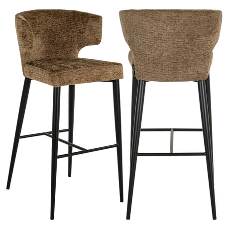 Scaun de bar Richmond Taylor coniac, ignifug