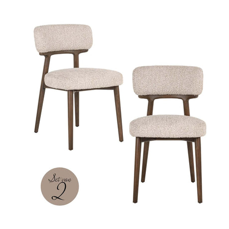 Scaun dining Richmond Basker natur linear (set 2 buc.)