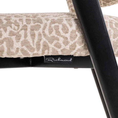 Scaun dining Richmond Zeno bej leopard