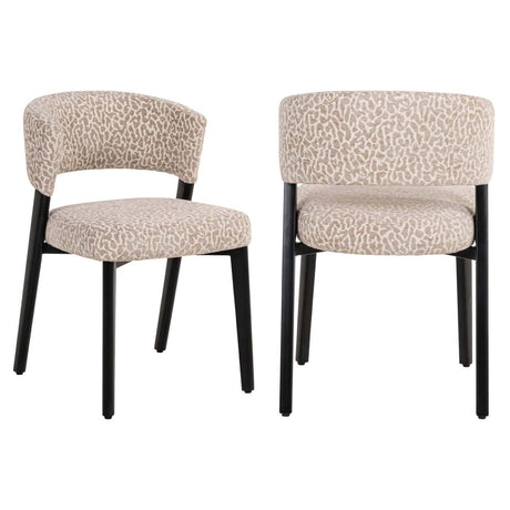 Scaun dining Richmond Zeno bej leopard