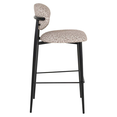 Scaun de bar Richmond Dantes natur geo, ignifug