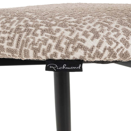 Scaun de bar Richmond Dantes natur geo, ignifug