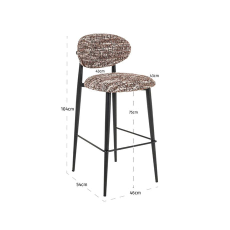 Scaun de bar Richmond Dantes alun