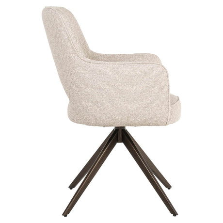 Scaun dining Richmond Ginerva bej biscotti, rotativ