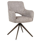 Scaun dining Richmond Ginerva pământiu tweed, rotativ