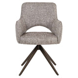 Scaun dining Richmond Ginerva pământiu tweed, rotativ