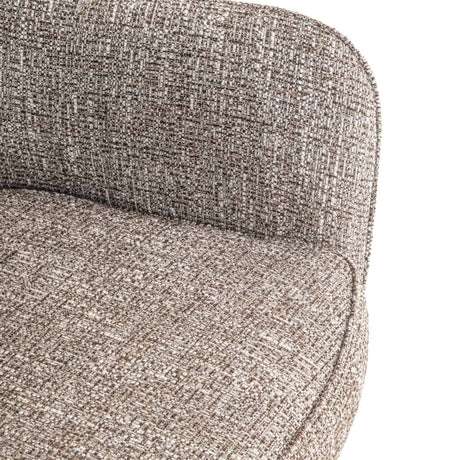 Scaun dining Richmond Ginerva pământiu tweed, rotativ
