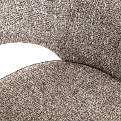Scaun dining Richmond Ginerva pământiu tweed, rotativ