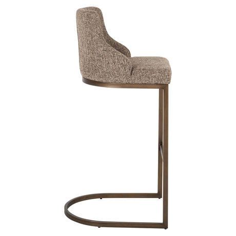 Scaun de bar Richmond Bolton maro tweed (set 2 buc.)