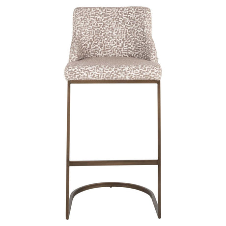 Scaun de bar Richmond Bolton natur geo (set 2 buc.)