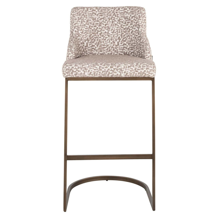Scaun de bar Richmond Bolton natur geo (set 2 buc.)