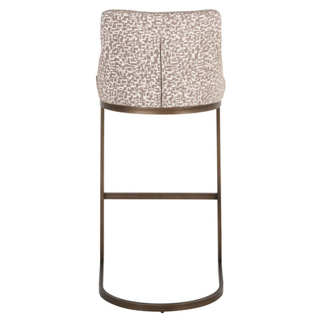 Scaun de bar Richmond Bolton natur geo (set 2 buc.)