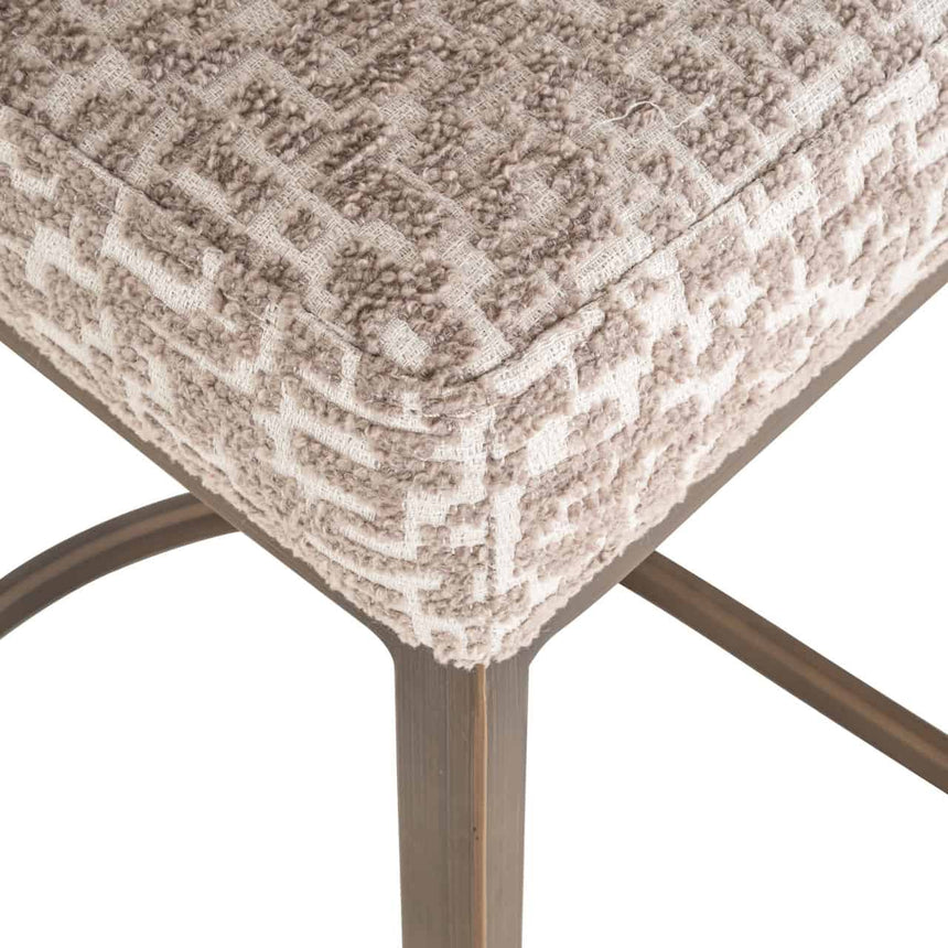 Scaun de bar Richmond Bolton natur geo (set 2 buc.)