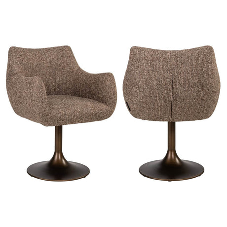 Scaun dining Richmond Aldo maro tweed, rotativ