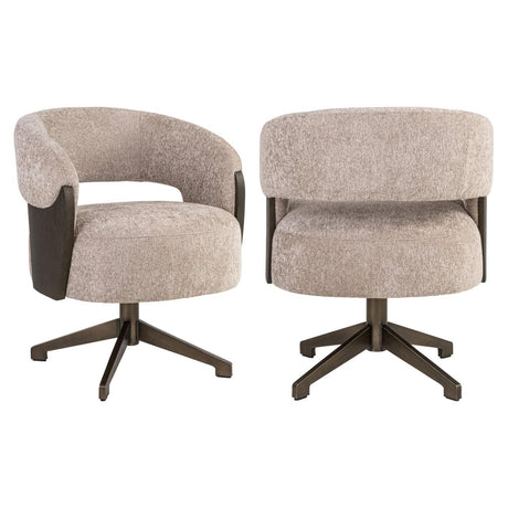 Scaun dining Richmond Pollux easy nisipiu stejar, rotativ