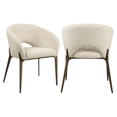 Scaun dining Richmond Kenzi natur linear, ignifug