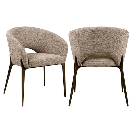 Scaun dining Richmond Kenzi moka linear, ignifug