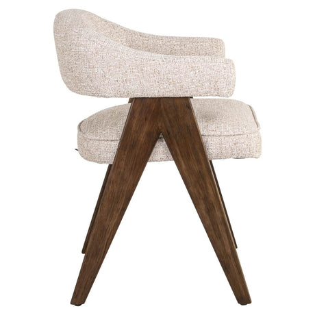 Scaun dining Richmond Mori crem tweed, ignifug