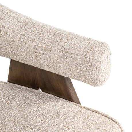 Scaun dining Richmond Mori crem tweed, ignifug