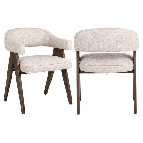 Scaun dining Richmond Mori crem tweed, ignifug