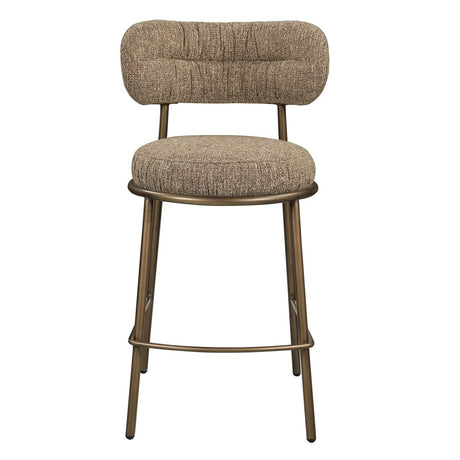 Scaun de bar Richmond Encanto maro tweed, înălțime tejghea