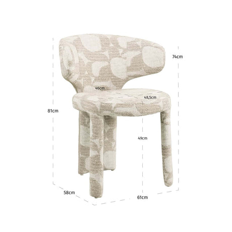 Scaun dining Richmond Viola natur oasis