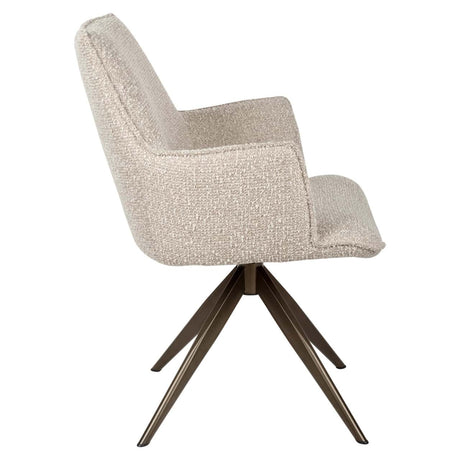 Scaun dining Richmond Dakota natur chunky, rotativ