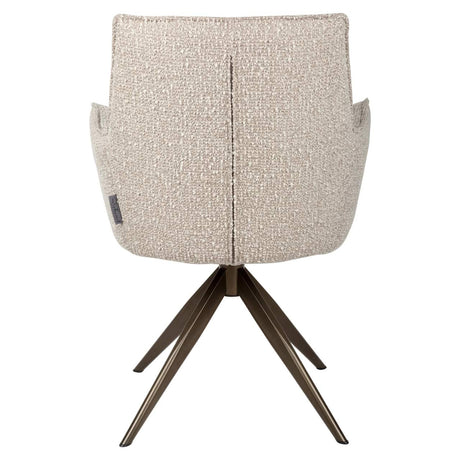 Scaun dining Richmond Dakota natur chunky, rotativ