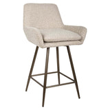 Scaun de bar Richmond Linsey natur chunky, înălțime tejghea, rotativ (set 2 buc.)
