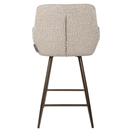 Scaun de bar Richmond Linsey natur chunky, înălțime tejghea, rotativ (set 2 buc.)