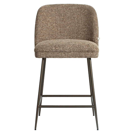 Scaun de bar Richmond Pullitzer maro tweed, înălțime tejghea