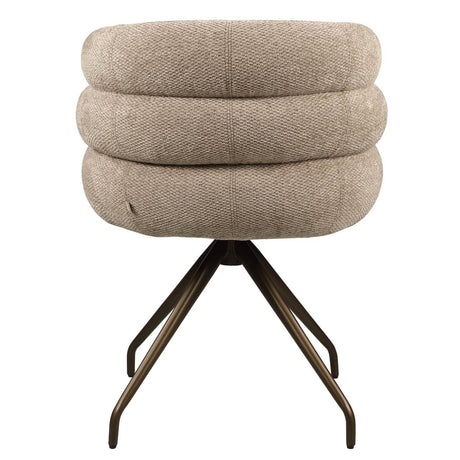 Scaun dining Richmond Kayla moka boldweave, rotativ