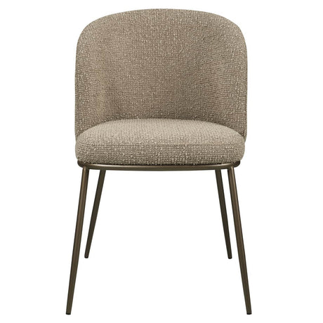 Scaun dining Richmond Elvi moka chunky, ignifug (set 2 buc.)