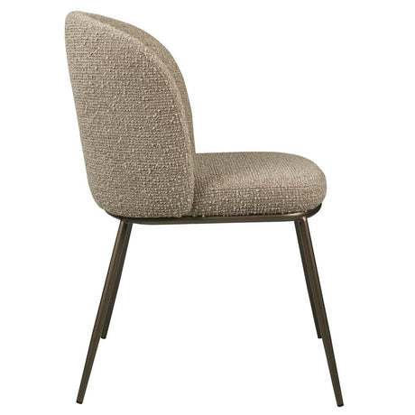 Scaun dining Richmond Elvi moka chunky, ignifug (set 2 buc.)