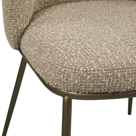 Scaun dining Richmond Elvi moka chunky, ignifug (set 2 buc.)
