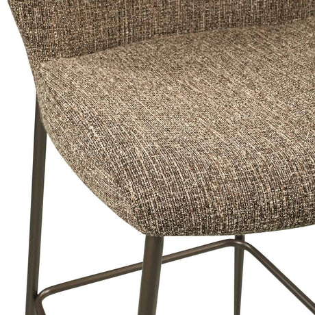 Scaun de bar Richmond Odarby maro tweed, înălțime tejghea, ignifug