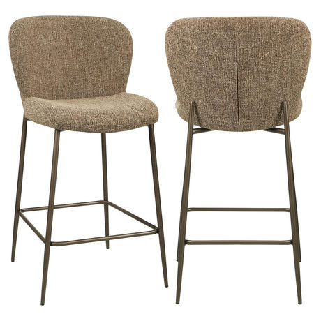 Scaun de bar Richmond Odarby maro tweed, înălțime tejghea, ignifug
