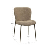Scaun dining Richmond Odarby maro tweed, ignifug (set 2 buc.)