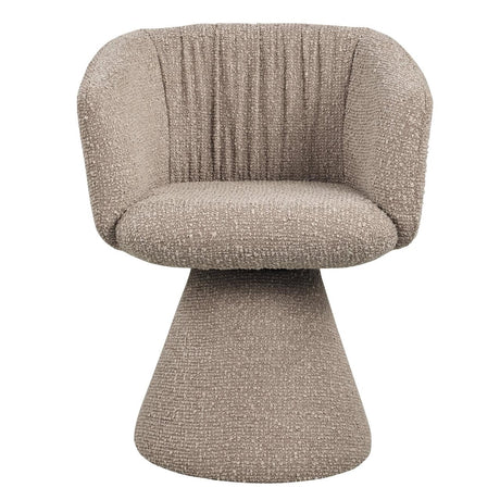Scaun dining Richmond Madeline moka chunky, rotativ