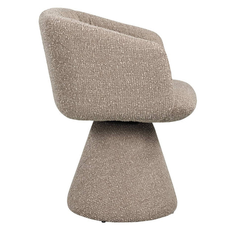 Scaun dining Richmond Madeline moka chunky, rotativ