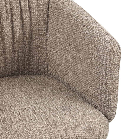 Scaun dining Richmond Madeline moka chunky, rotativ