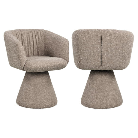 Scaun dining Richmond Madeline moka chunky, rotativ