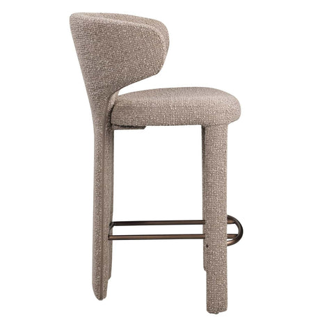 Scaun de bar Richmond Viola moka chunky, înălțime tejghea