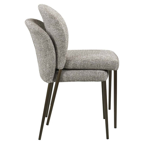 Scaun dining Richmond Stacker pământiu tweed, ignifug (set 2 buc.)