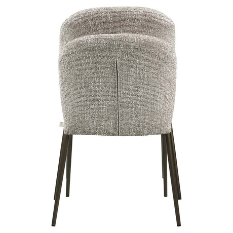 Scaun dining Richmond Stacker pământiu tweed, ignifug (set 2 buc.)