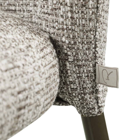 Scaun dining Richmond Stacker pământiu tweed, ignifug (set 2 buc.)