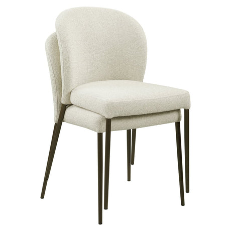 Scaun dining Richmond Stacker bej biscotti, ignifug (set 2 buc.)
