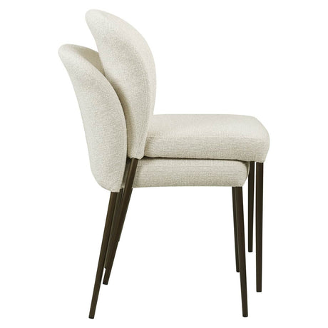 Scaun dining Richmond Stacker bej biscotti, ignifug (set 2 buc.)