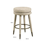 Scaun de bar Richmond Tenashar natur softweave, înălțime tejghea, rotativ